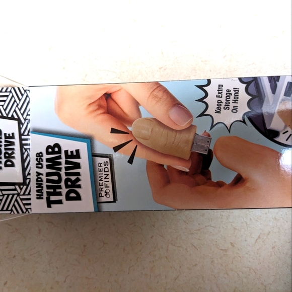 Handy USB "thumb" 256 MB thumb drive - humorous gift - Picture 2 of 6